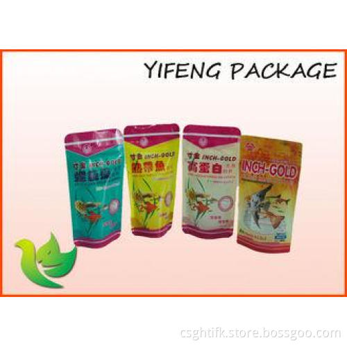 Bottom Gusset Plastic Pet Food Bag With Top Resalable Ziplo